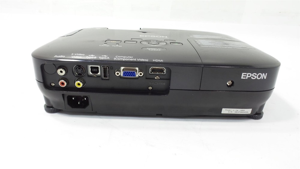 Epson PowerLite 1260 LCD Projector - Lamp Timer : 420 Hours