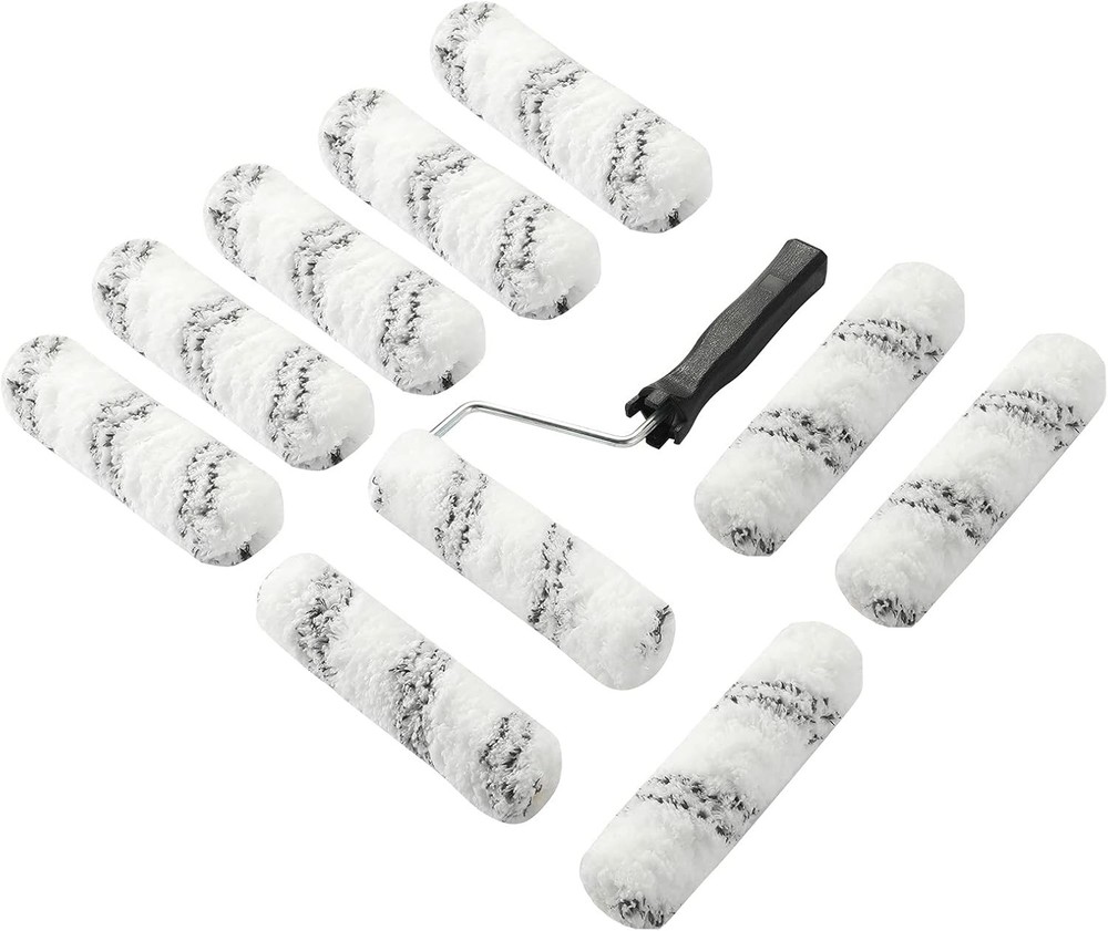 Paint Roller 6 Inch 3/4 in Roller Naps,High-Density Microfiber Mini Roller with