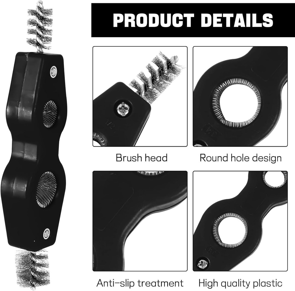 Universal Battery Terminal Cleaning Tool - 4 Functions, Rustproof Design