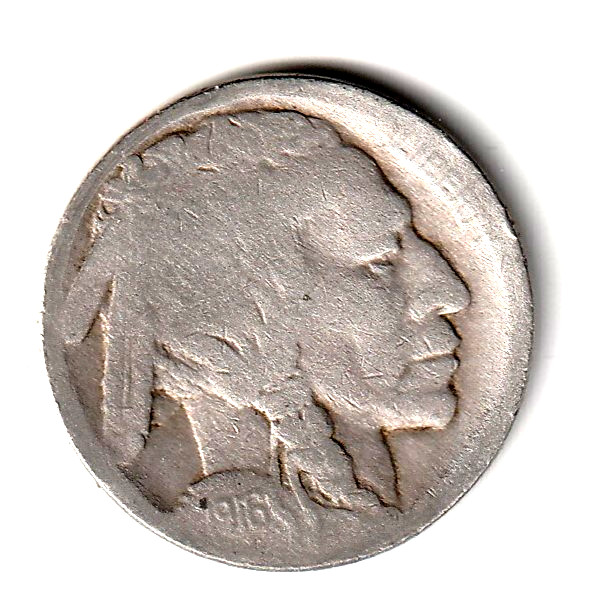 1916 Buffalo nickel refurbished