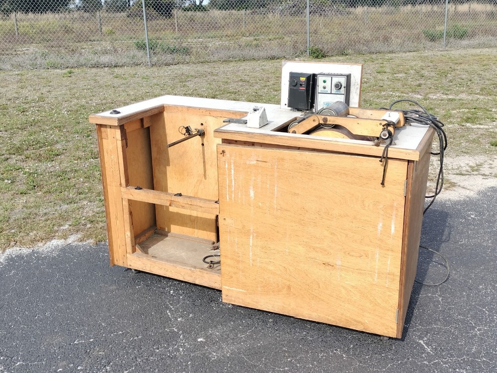 Custom Leeson Speedmaster Roller Press Table w Motor + Gearbox - 4 Cable or Wire