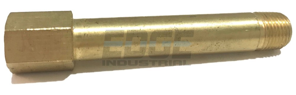BRASS 1/8" LONG EXTENSION ADAPTER, 3" LONG, D.O.T. APPROVED