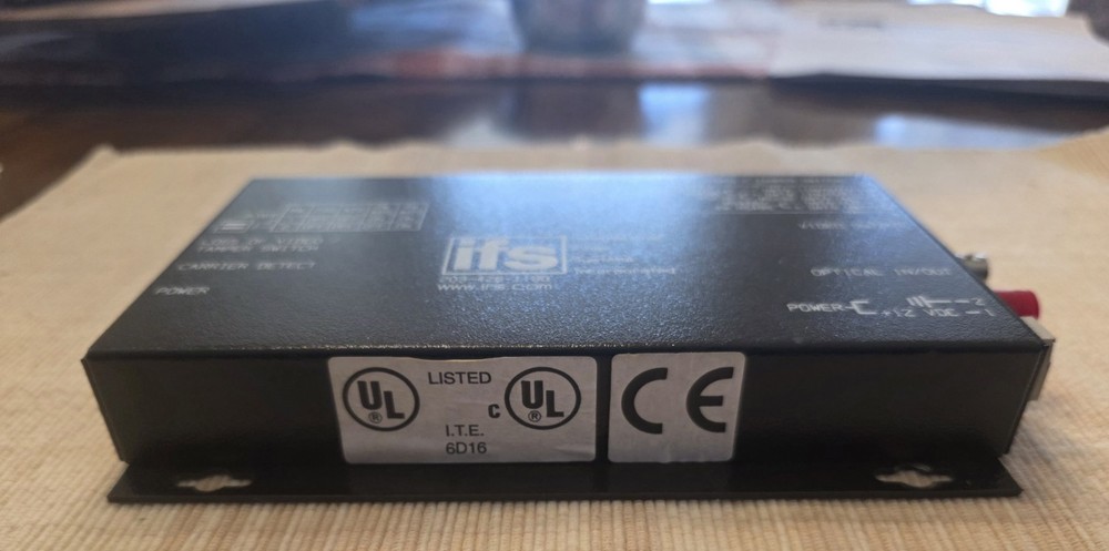 Interlogix IFS VR1930WDM FM Video Receiver/Data Transceiver SM Laser