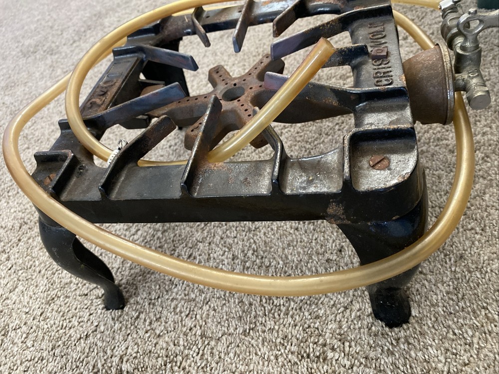 Griswold #201 Cast Iron Single Burner Gas Stove Untested