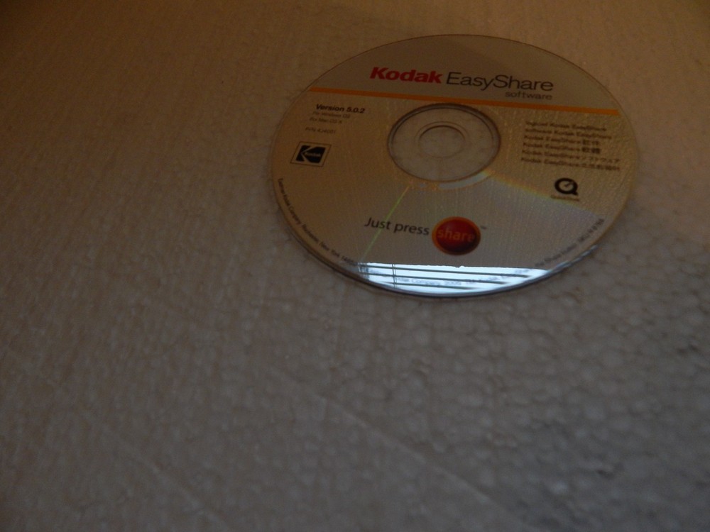 Kodak EasyShare Software Version 5.0.2 CD YEAR 2005 PC