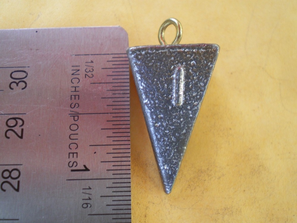 25 PCS. PYRAMID FISHING SINKER 1 OZ.