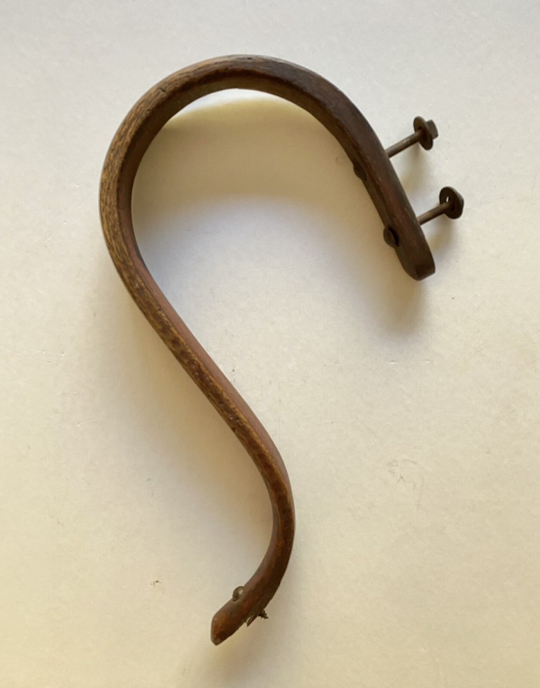 Antique Oak Chair Arm Support Part
