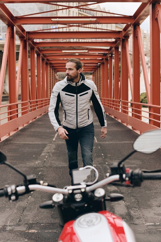 Segura Natcho Vented Textile Jacket - Grey/White
