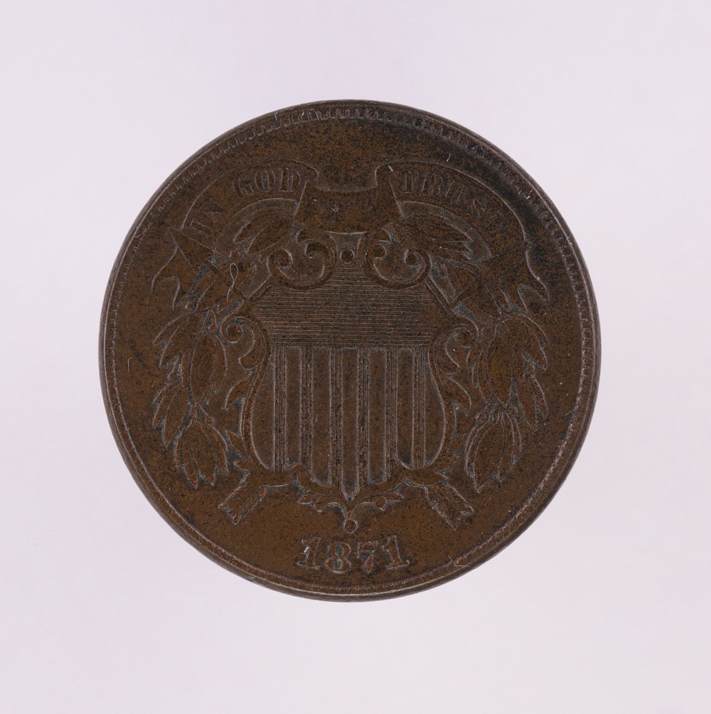1871 2c Two Cent Piece (B2720)