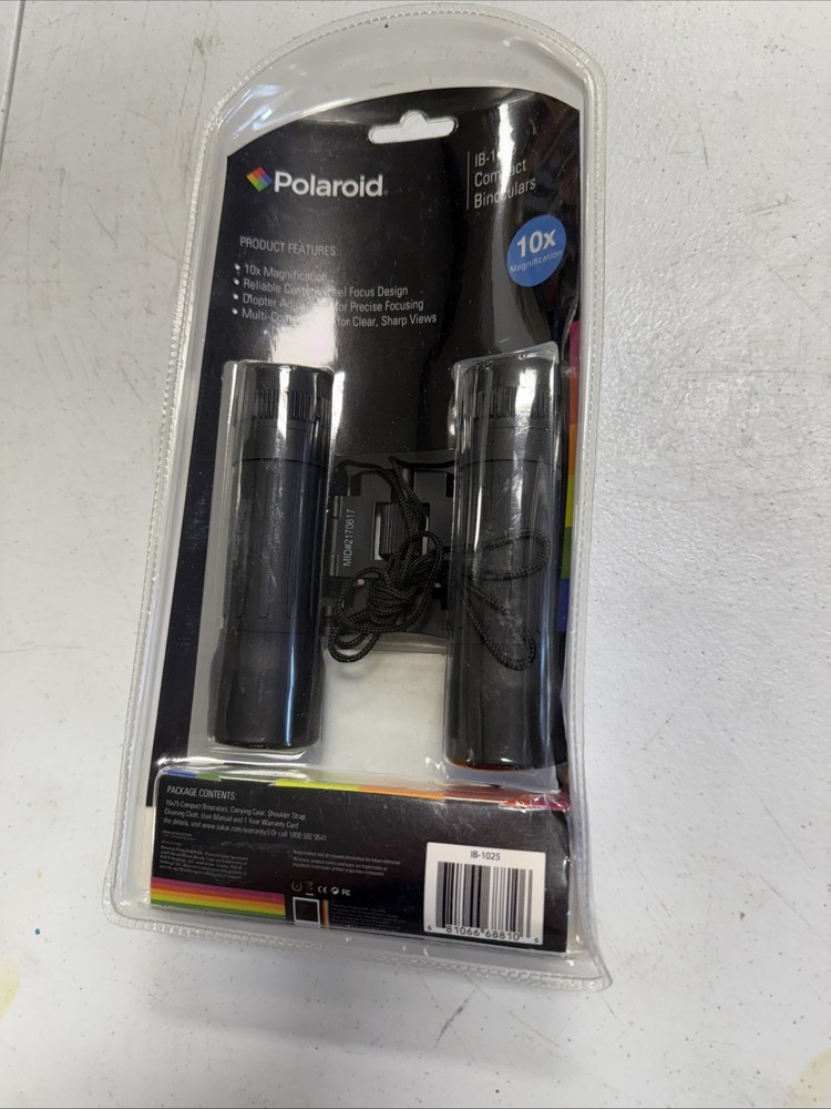 Polaroid 10x25 Binoculars, NEW