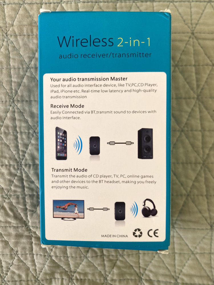 WIRELESS 2-IN -1 AUDIO RECEIVER/ TRANSMITTER 9511