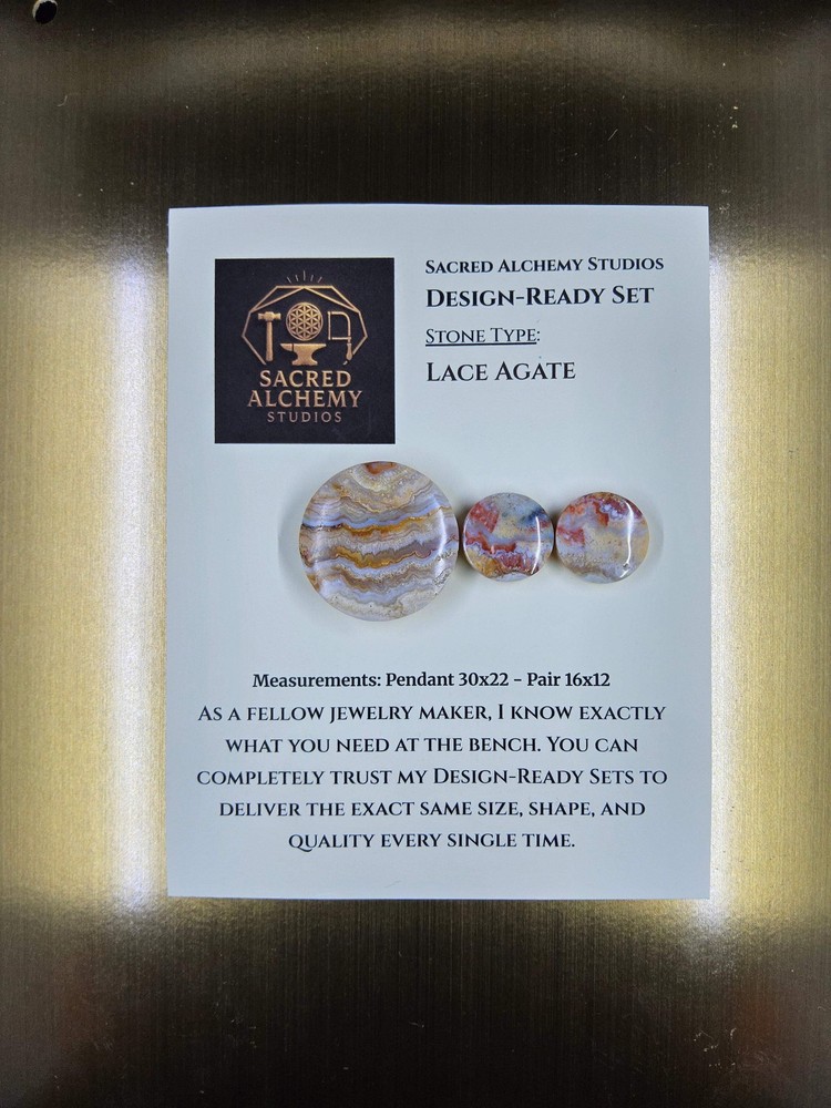 Circle Shape - Lace Agate - Design-Ready Set