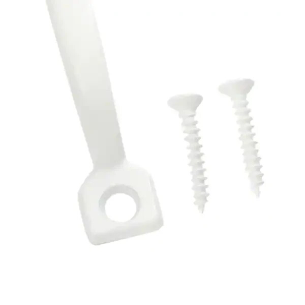 2 Pack Everbilt 4-1/2 in. White Light Duty Door Pull Handle 15094