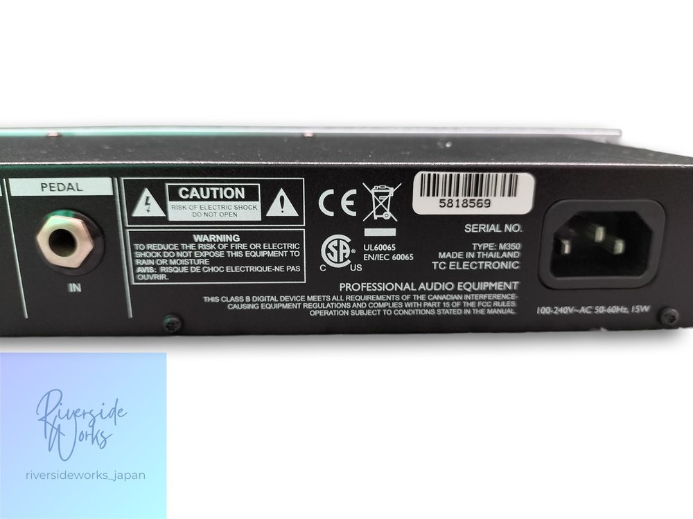 TC ELECTRONIC M350 Rackmount Effect Processor Used JP