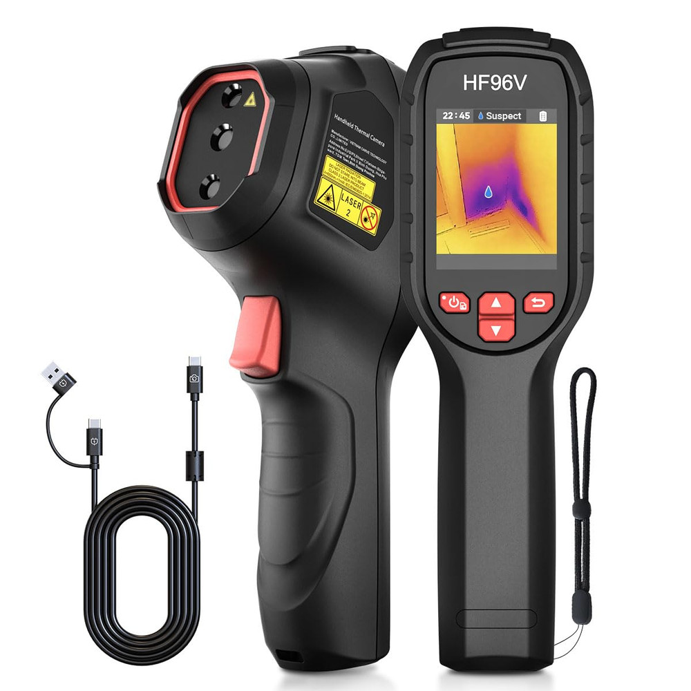HF96V Thermal Camera with Visual Camera & Laser Pointer, Intelligent Scene Detec