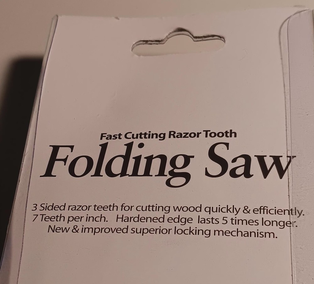 2 Wilcor 7"Folding saw 3 sided razor teeth