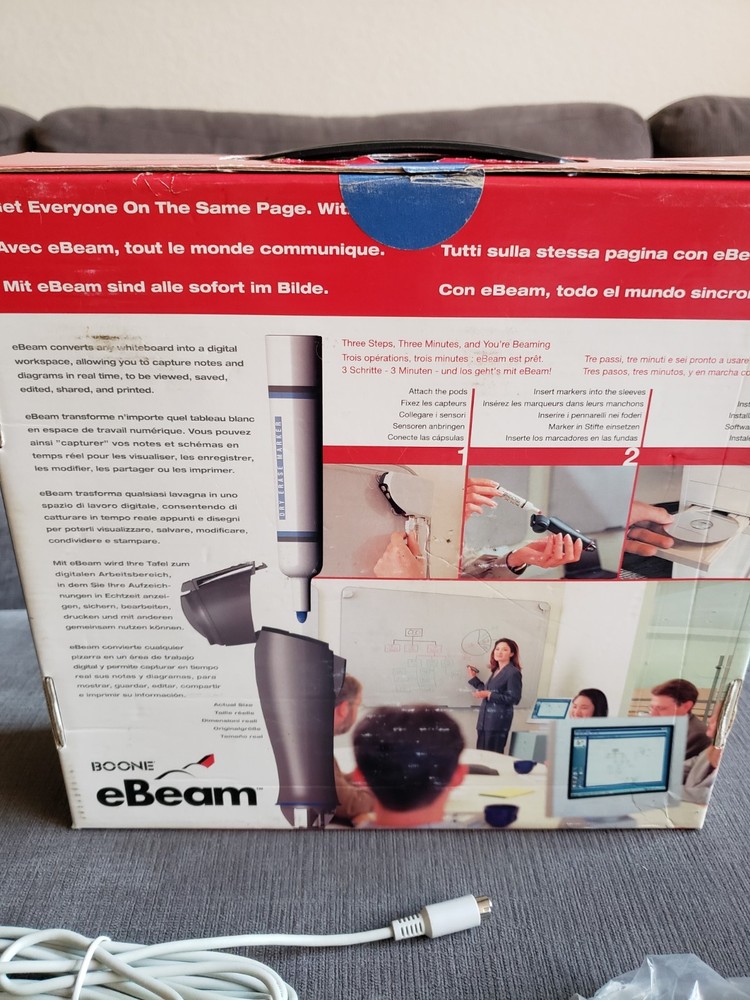 Boone Ebeam Digital Interactive White Board System Projector - EXCELLENT COND!!