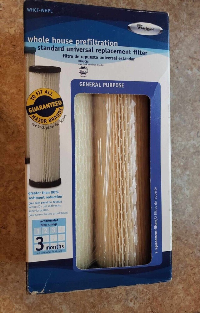 Whirlpool ~ Whole House Prefiltration Standard Capacity Filters WHCF-WHWC 2 pack