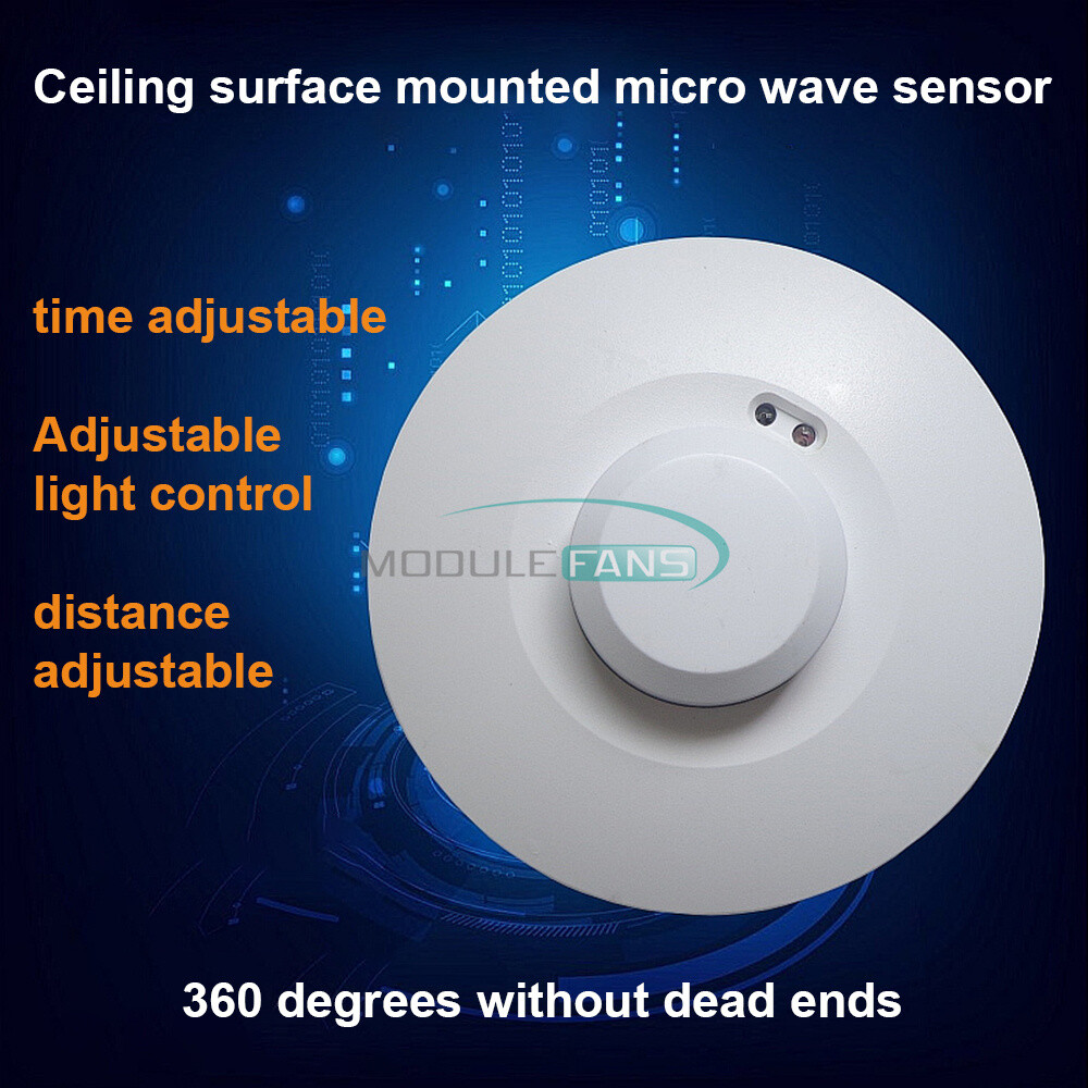 AC85-250V 5.8Ghz Microwave Radar Sensor Switch Motion Detection Light Switch
