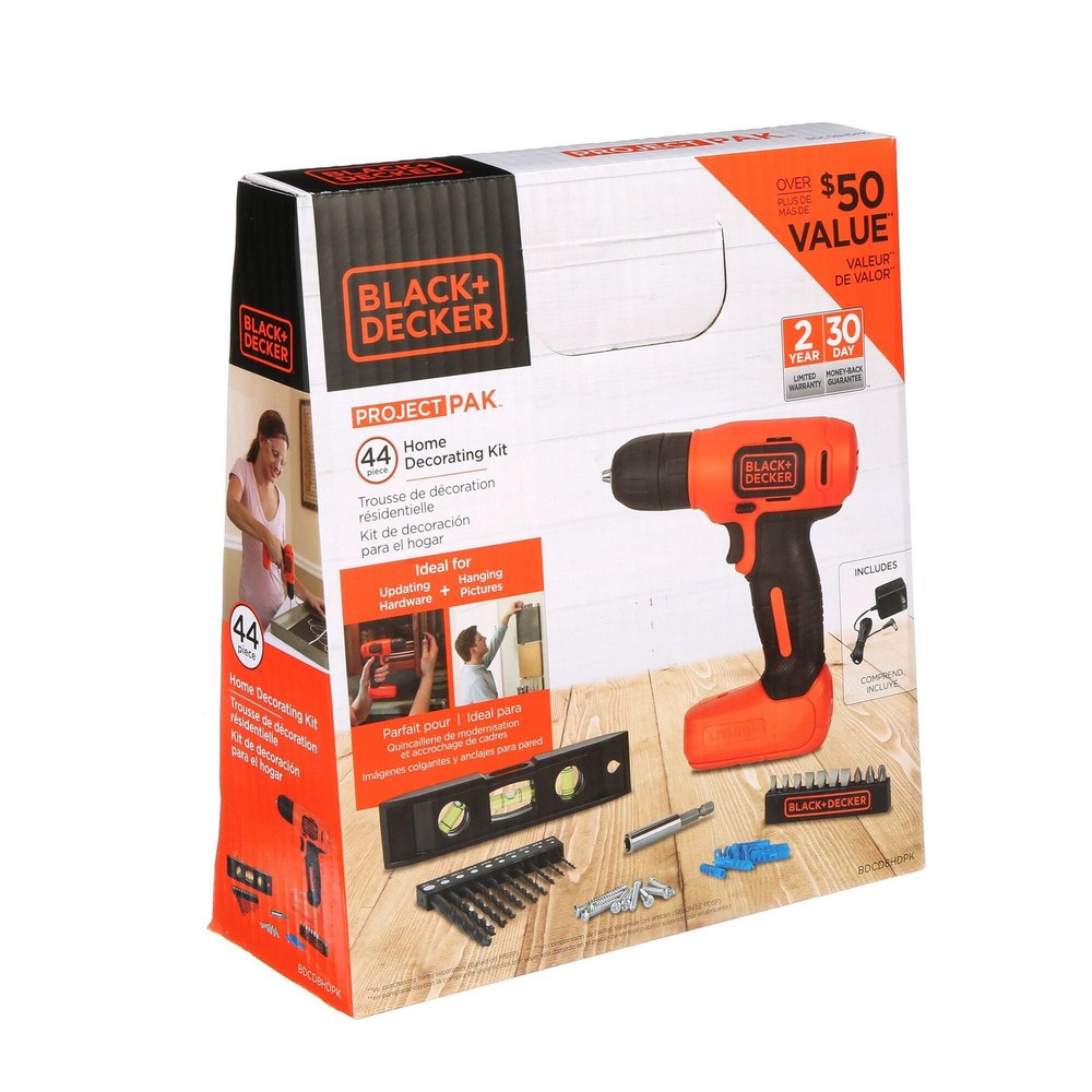 BLACK+DECKER 8V Max Cordless Drill - BDCD8HDPK