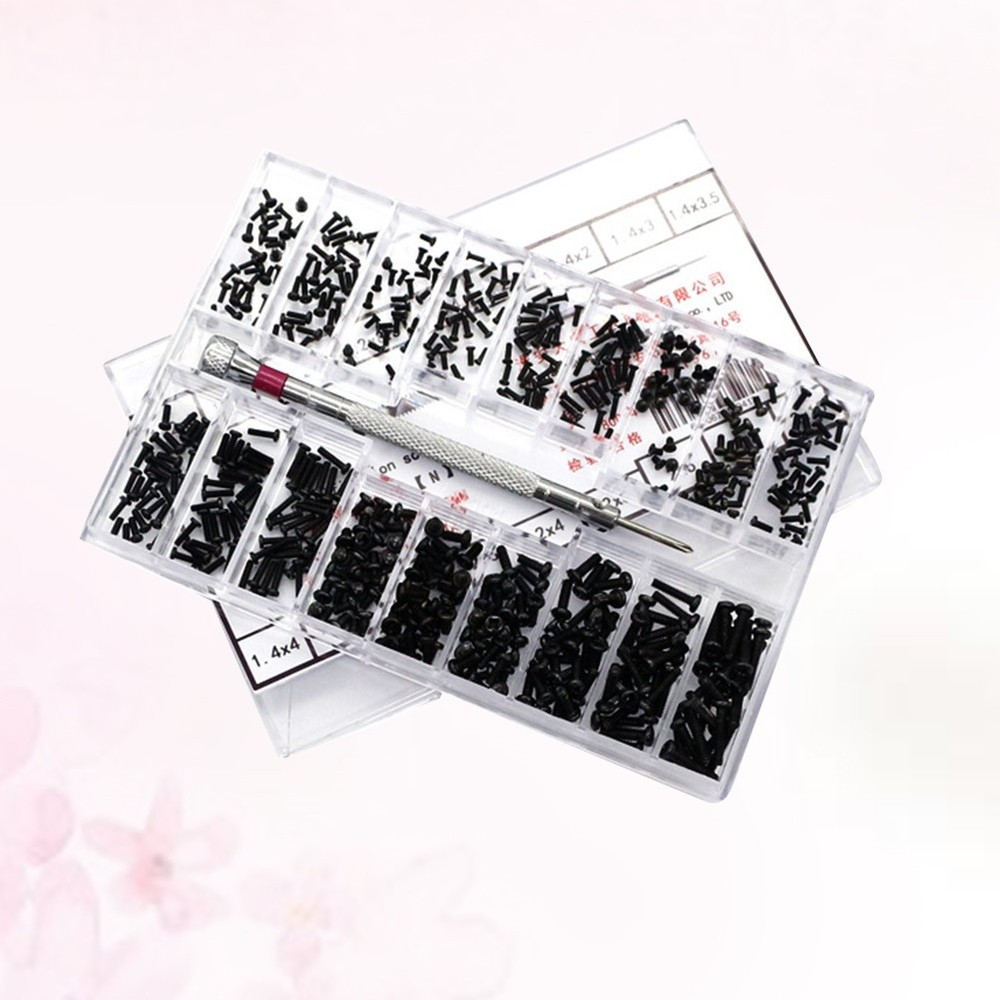 18 Kinds Miniature Screw Machine Model Kit Components Tiny Screws Assortment