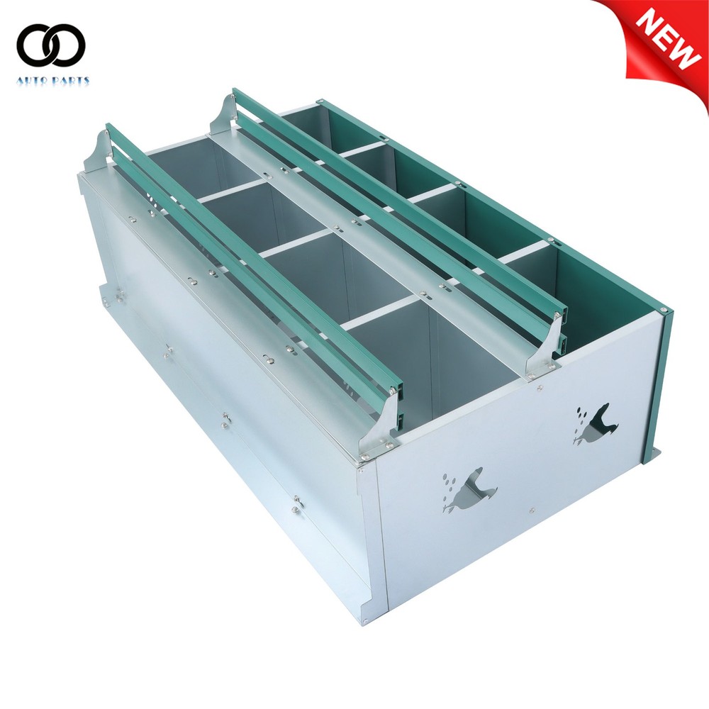 Large Vent 8-Compartment Metal Poultry Nest Box Wall Mount Easy Eggs Collection