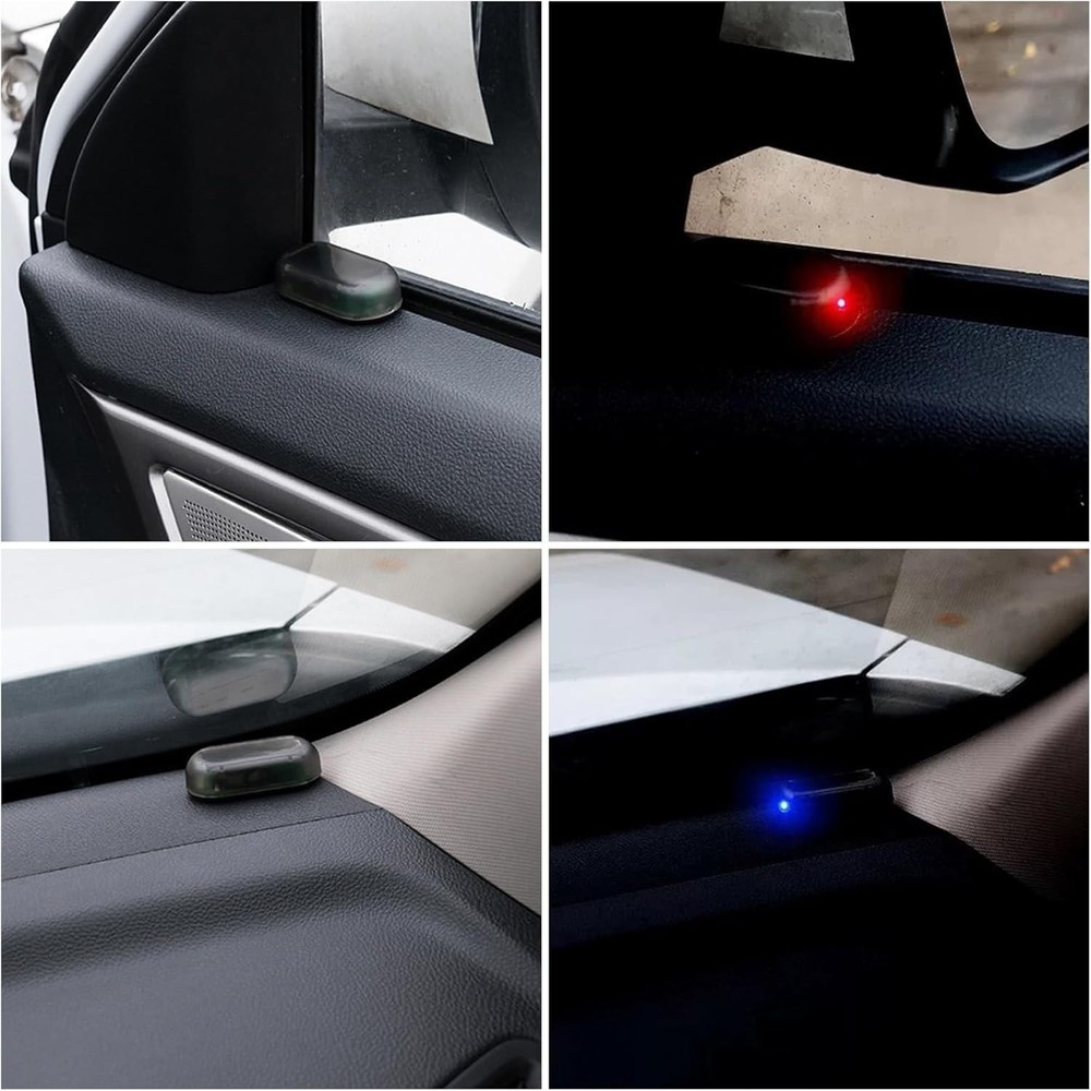 Intelligent Solar LED Security Light with USB Charging - Modern Car Protection
