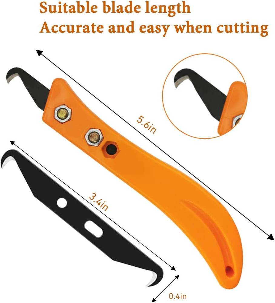 Headley Tools Hook Blade Utility Knife, Golf Grip Removal Tool Hook Knife with B