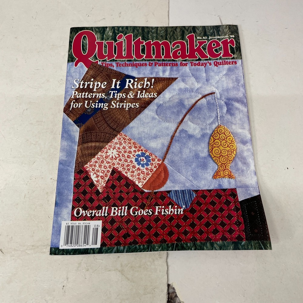 Quiltmaker Magazine July/August 1998 #62 back issues Quilting