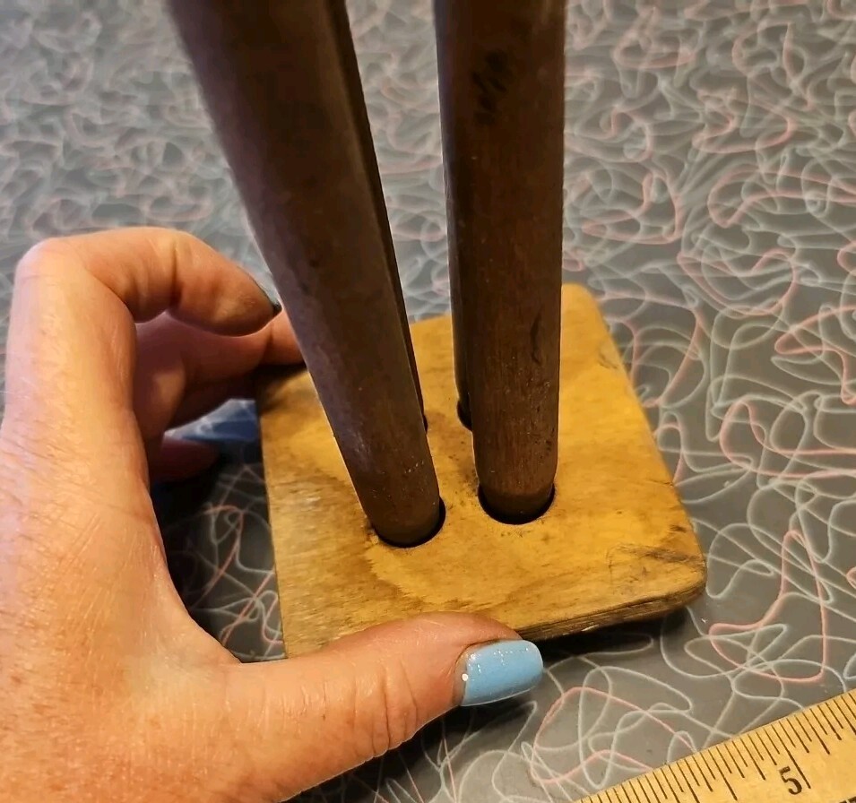 Solid Wood Dowel Old Twist Style Nutcracker Nut Opener Incomplete?