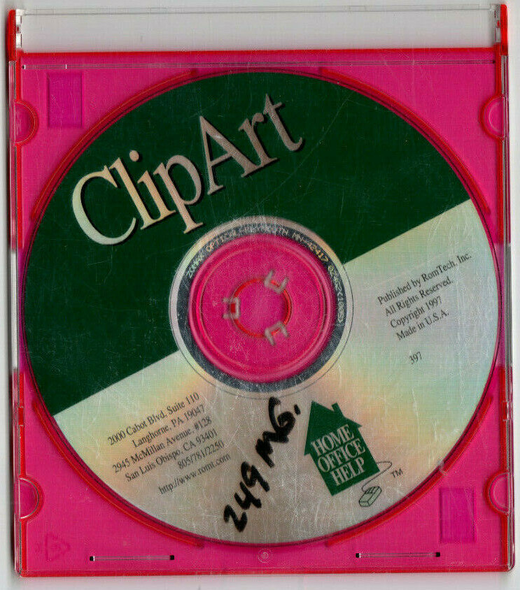 ClipArt - Home Office Help (PC, 1997, RomTech)
