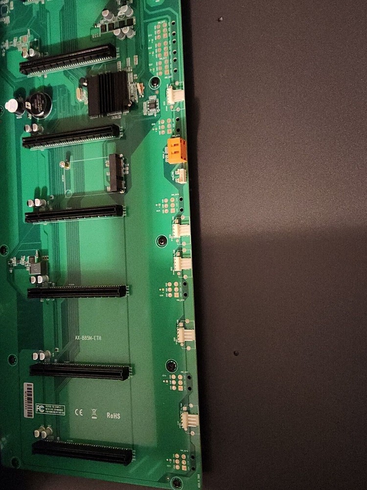 ETH BTC Mining Rig Case 8 GPU Ports Mining Frame W/ Mining Motherboard CPU RAM