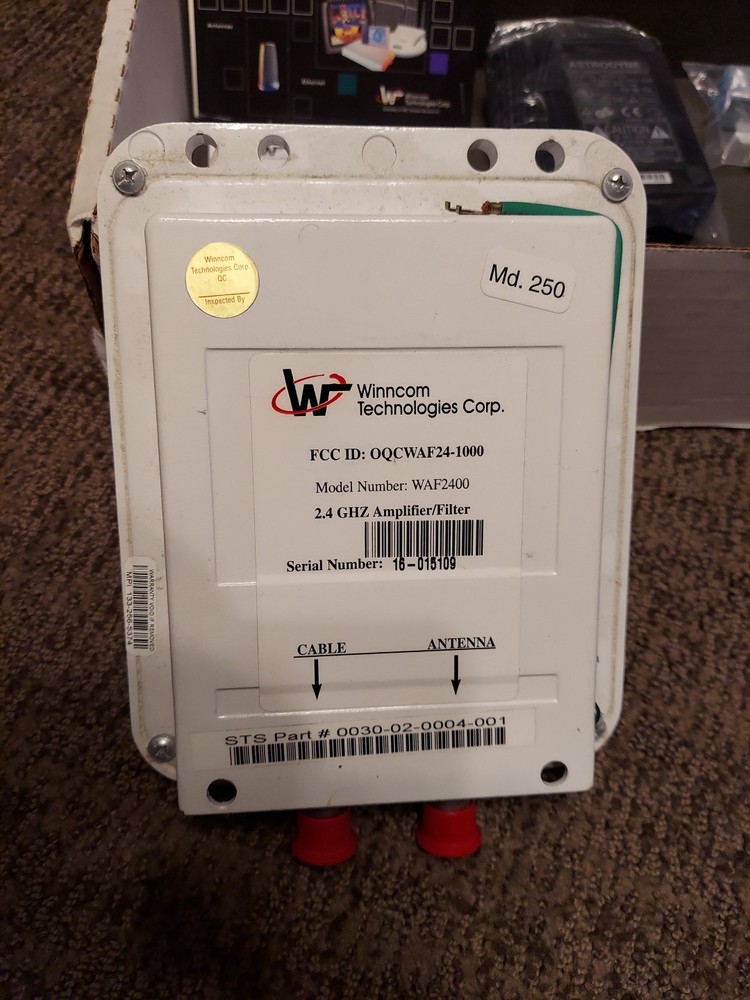Winncom Tech WAF2400-1000 2.4GHZ Amplifier/Filter