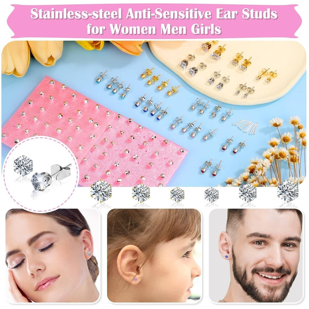 Ear Piercing Gun Kit, Reusable Nose Machine with Blue