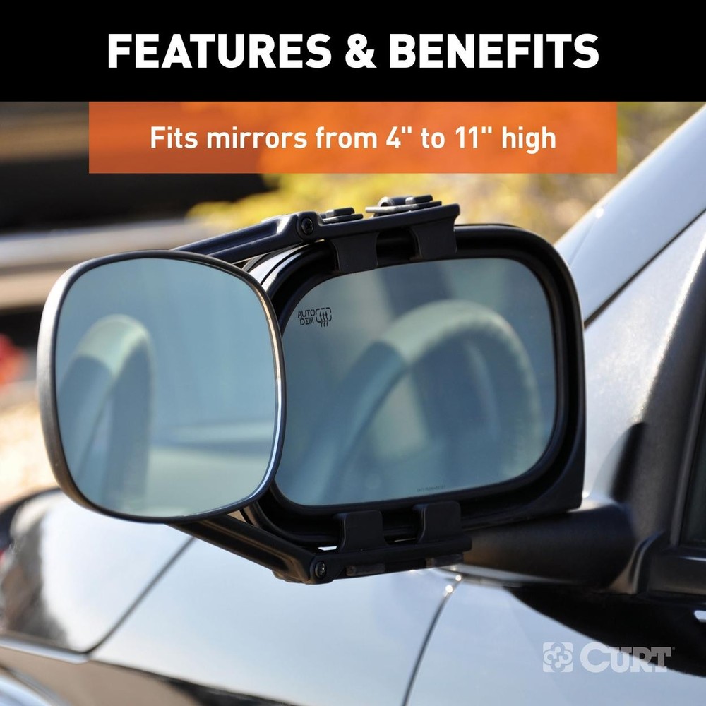 CURT 20002 Extended View Tow Mirror