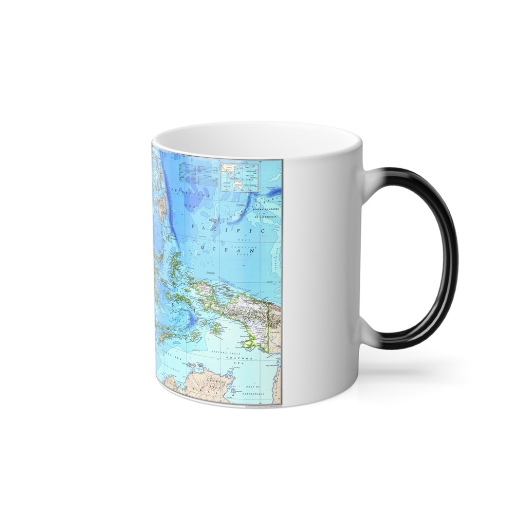 Indonesia 1 (1996) (Map) Color Changing Mug 11oz