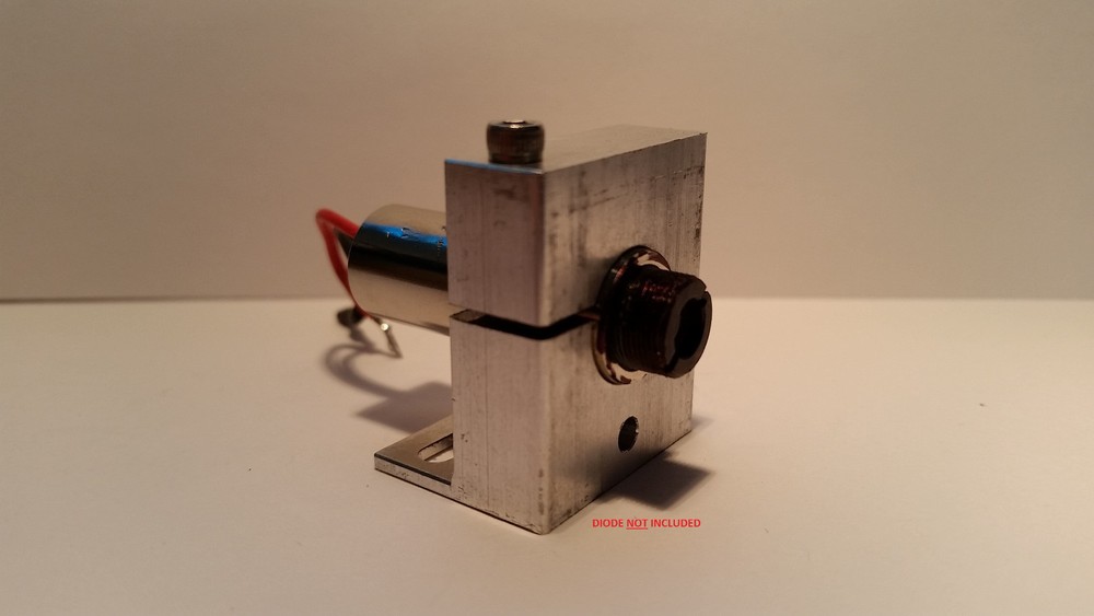 12mm Laser Diode Module Mount Holder Aluminium with improved thermal coupling