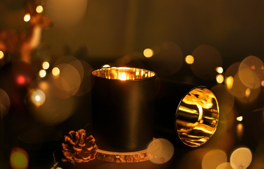 Bulk ​Candle Jars for Candle Making, Luxury Container with Electroplated Inte...