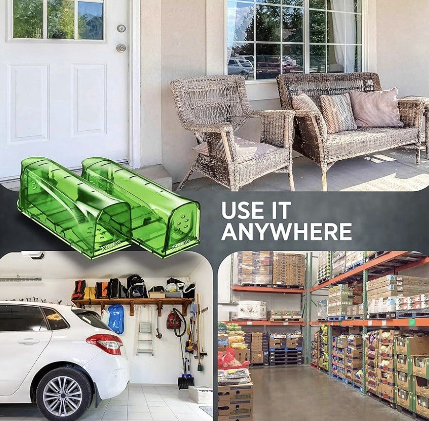 2 Pack Reusable Mouse Traps Catch and Release No Kill Live Mouse