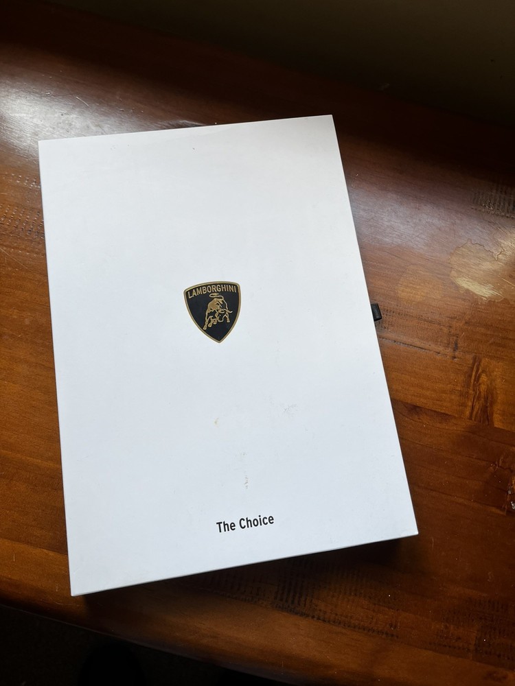 Lamborghini "The Choice" - GENUINE - Large White Presentation Box - Empty Box