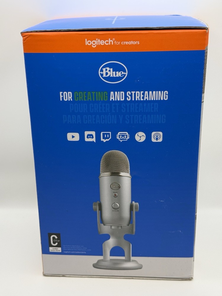 Logitech For Creators Blue Yeti Premium Multi-Pattern USB Microphone New Sealed