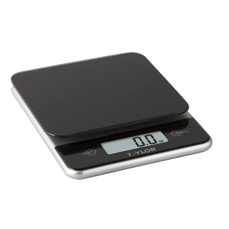 Tailor Black Glass Digital Kitchen Scale - 11 lb/ 5 kg Capacity