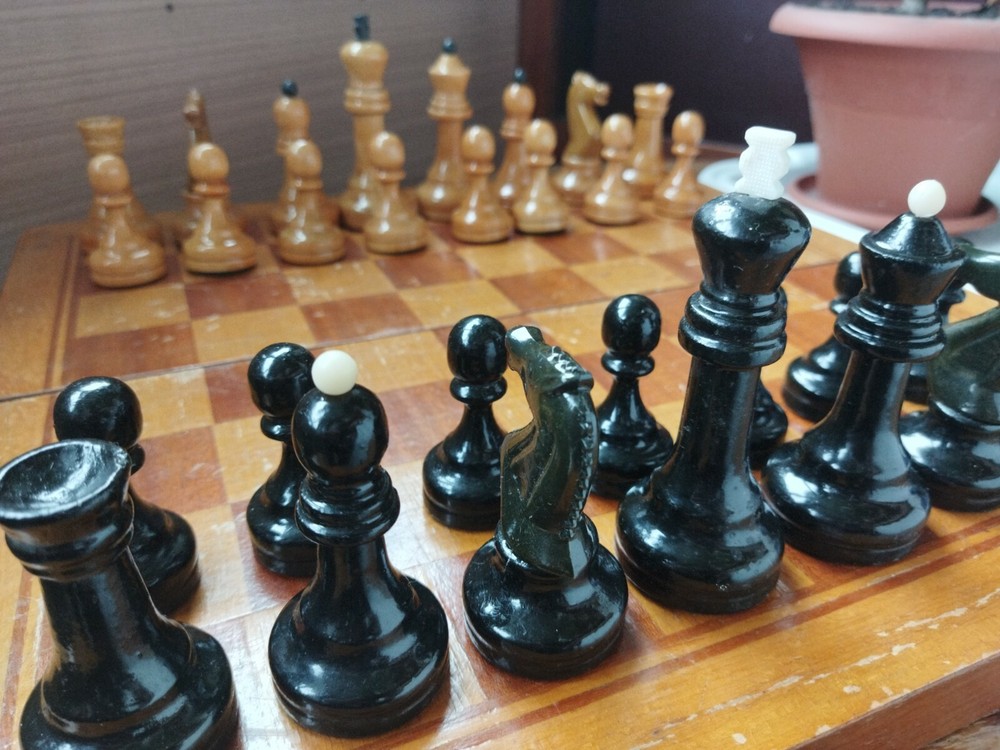 Vintage soviet old chess