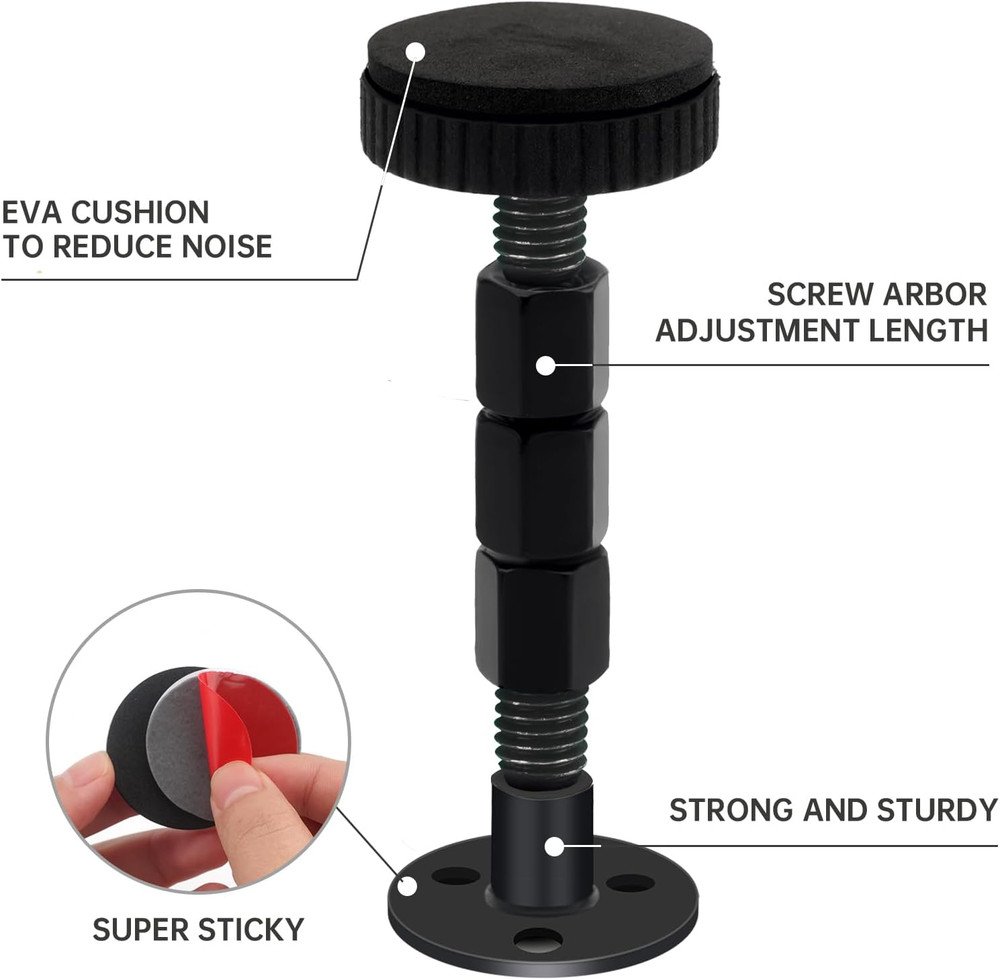 Adjustable Bed Frame Stoppers, 4 Pack Anti-Shake Tool for Headboards and Couches