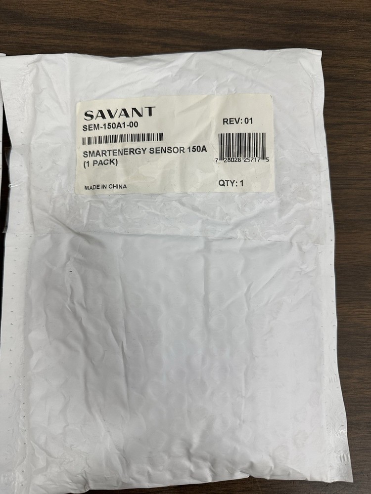 Savant SEM-150A1-00 150 A Split-Core Clip on Current Transformer- New