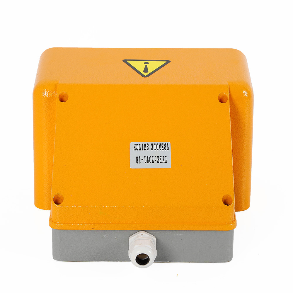 Multi-function Double Foot Switch Extra Heavy Duty Dual Pedal Switch Orange