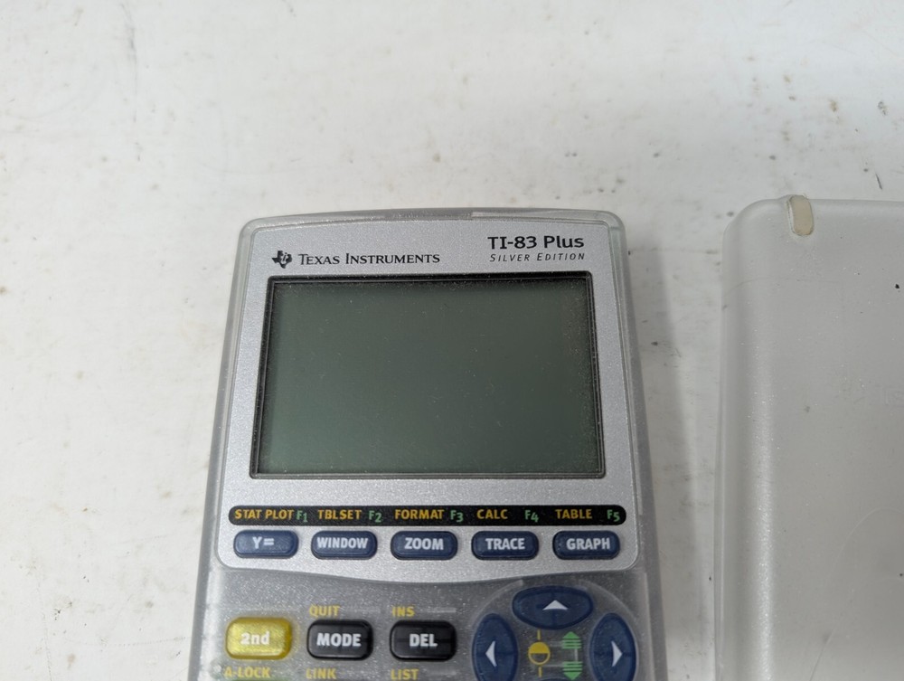 Texas Instruments TI-83 Plus Silver Edition Clear Graphing Calculator w/Cover
