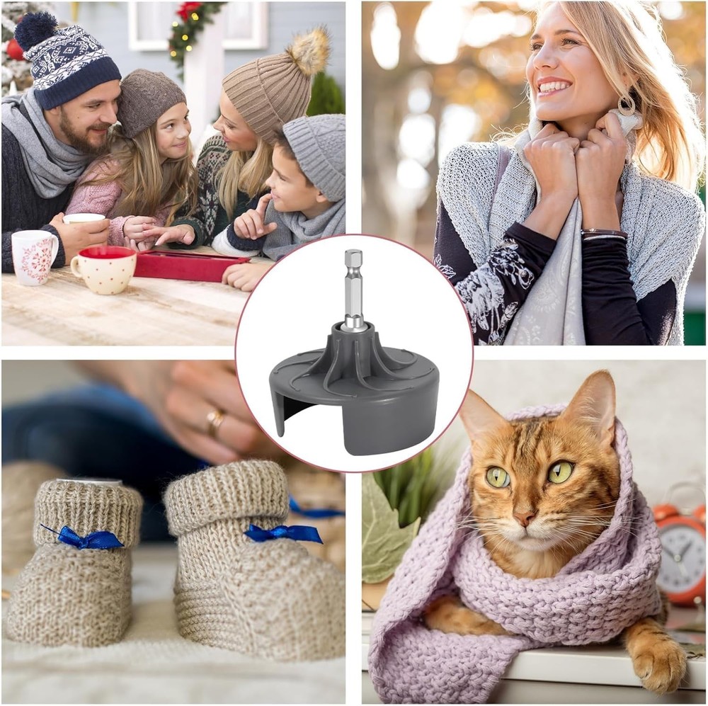 Time-Saving Knitting Machine Adapter with Electric Hex Bit for Quick Projects