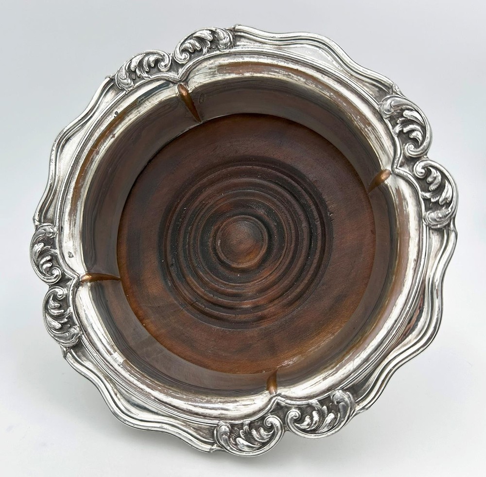 PAIR BOTTLE COASTERS OLD SHEFFIELD PLATE WILLIAM IV c1830