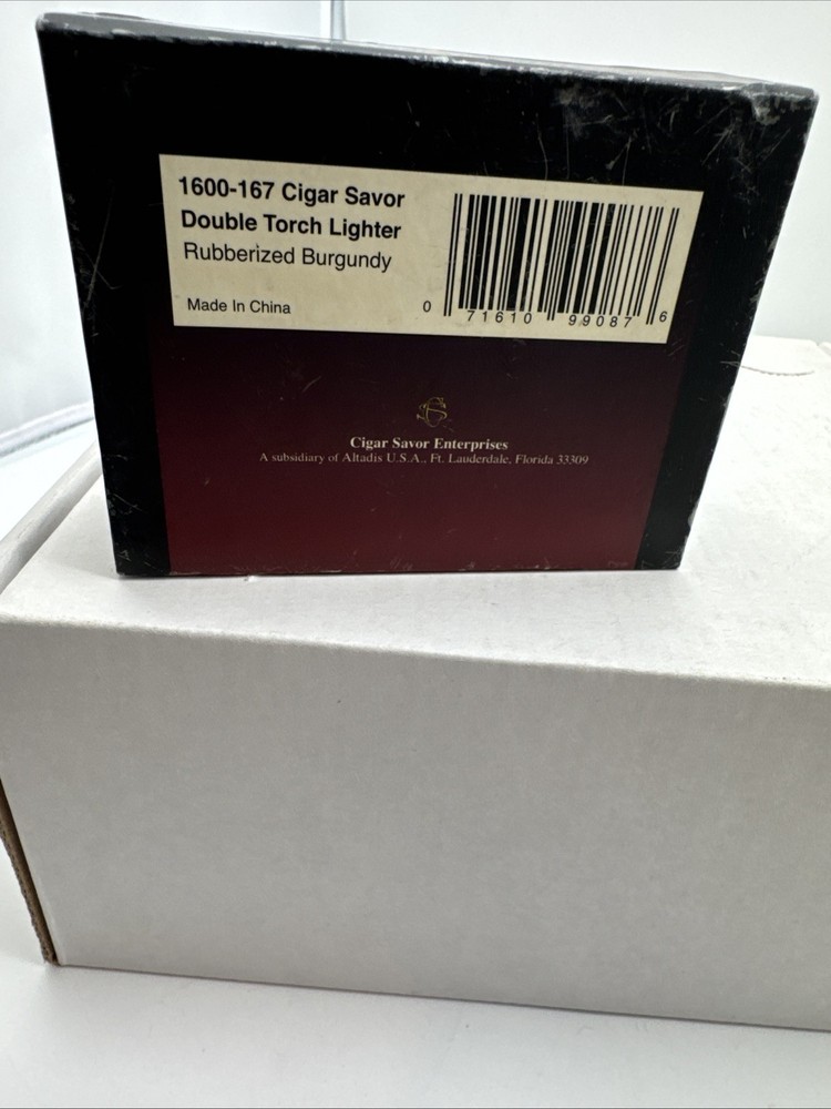 Cigar Savor Double Torch Lighter Works.